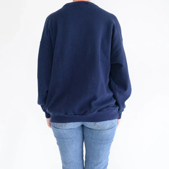 Vintage M&C Sportswear Navy Dogs Leave Paw Prints Crewneck Sweater L - Picture 3 of 11